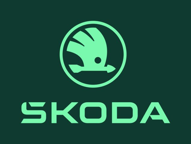Současná vizuální podoba loga společnosti Škoda